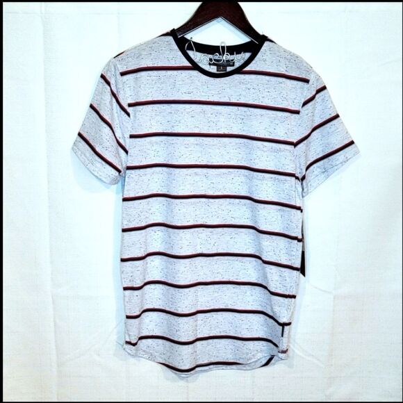 Ocean Current Speckled Striped Tee Size Small - Picture 1 of 8